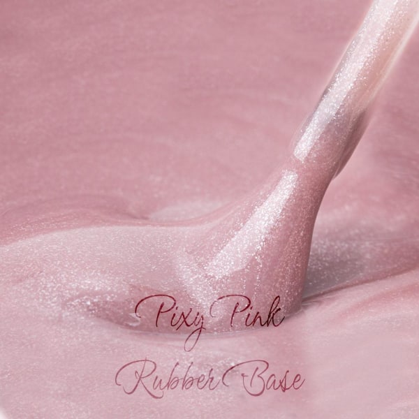 Mollylac - Rubber base - Pixy Pink - 10g - UV-gel/LED - Baslack Rosa