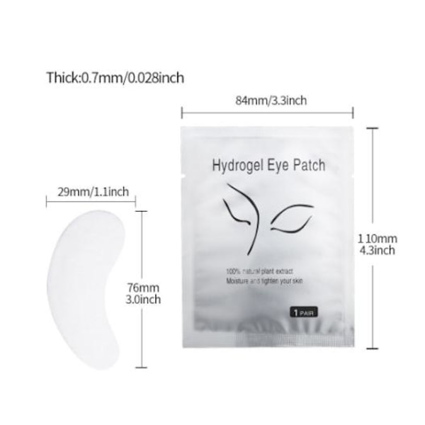 10-par Eyepatches, eyepads, ögonfransförlängning