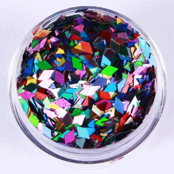 Negleglitter - Mix - Rhombus mix - 8ml - Glitter Multicolor