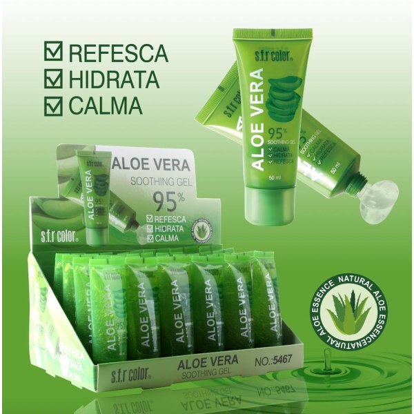 Aloe Vera rauhoittava geeli - kosteuttava, kosteuttava geeli 50 ml Transparent