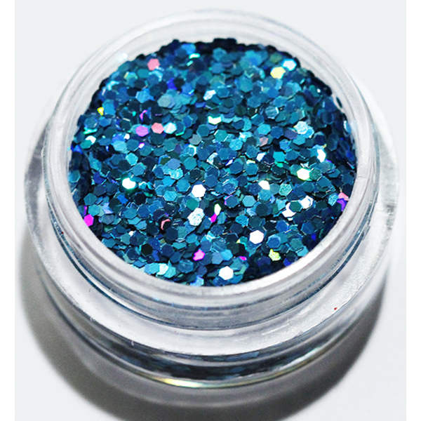 Nagelglitter - Hexagon - Ocean - 8ml - Glitter Blå