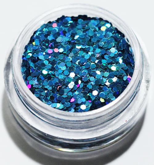 Negleglitter - Hexagon - Ocean - 8ml - Glitter Blue