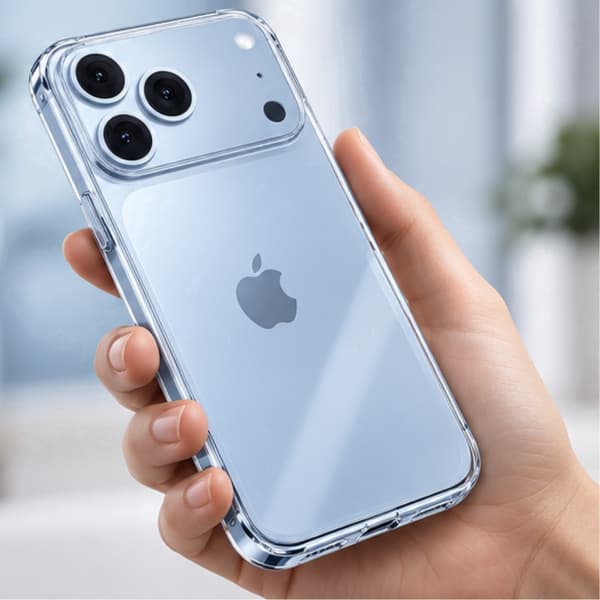 iPhone 17 Pro Max Transparent Silikonskal – Ultratunt 1,5 mm Clear Case Transparent