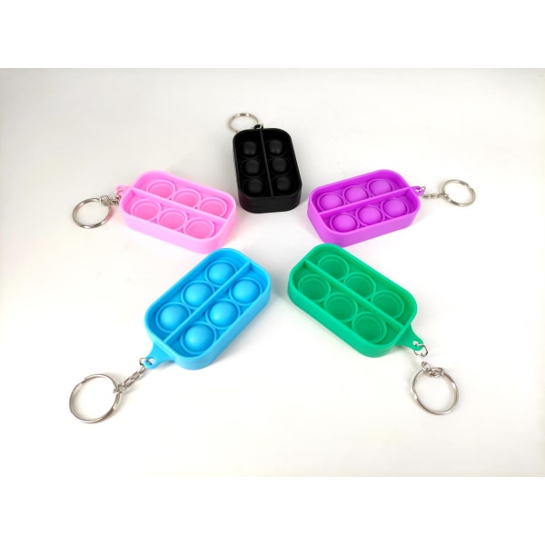 2-Pack Simple dimple, MINI Pop it Fidget Finger Toy / Leksak- CE multifärg