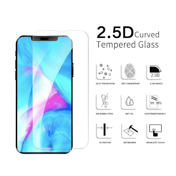 2-Pack hærdet glas iPhone 13 / 13 PRO - Skærmbeskyttelse Transparent