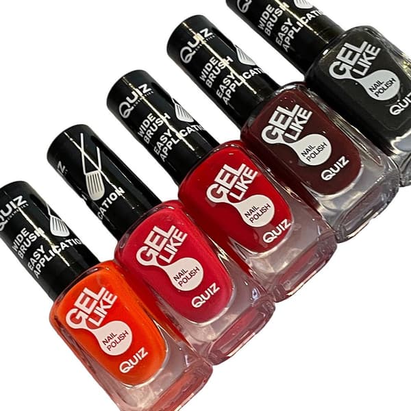 5 neglelakker, neglelak - Blandede farver Multicolor