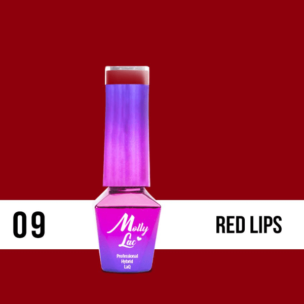 Mollylac - Gellack - Glamour Woman - Nro 9 - 5g UV-geeli / LED Red