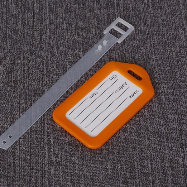 Bagagetag / Adresstag / Luggage tag - Märkning väska Cerise