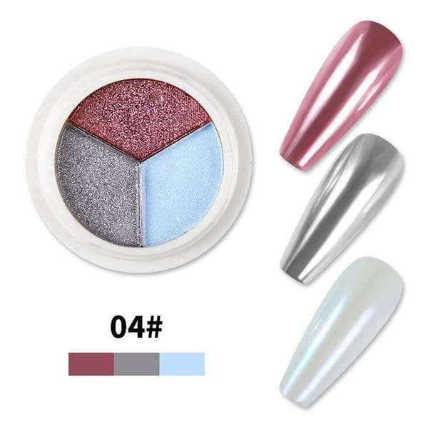 Magic Mirror Solid Nail Glitter Powder - Pigment - Negledekorasjoner Nr - 07
