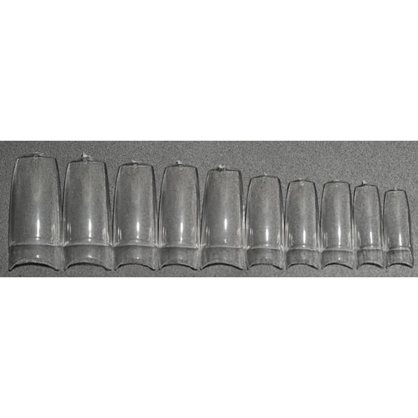500st nageltippar tippar lösnaglar akryl nageltips Mjölkvita