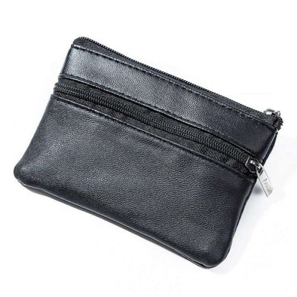 Kortholder - Liten lommebok med glidelås Black