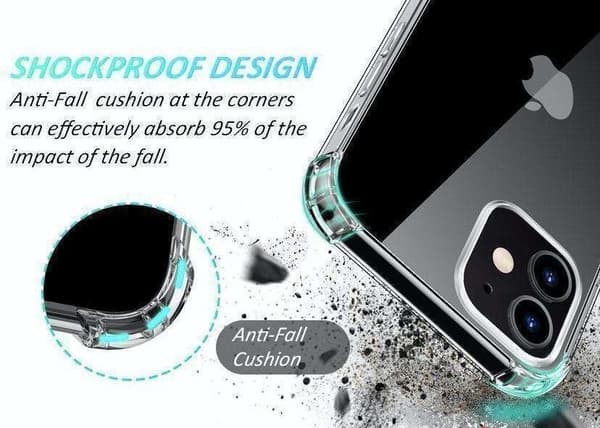 iPhone 14 Pro Max - Silikonisk stötsäker skal extra stöttåligt Transparent