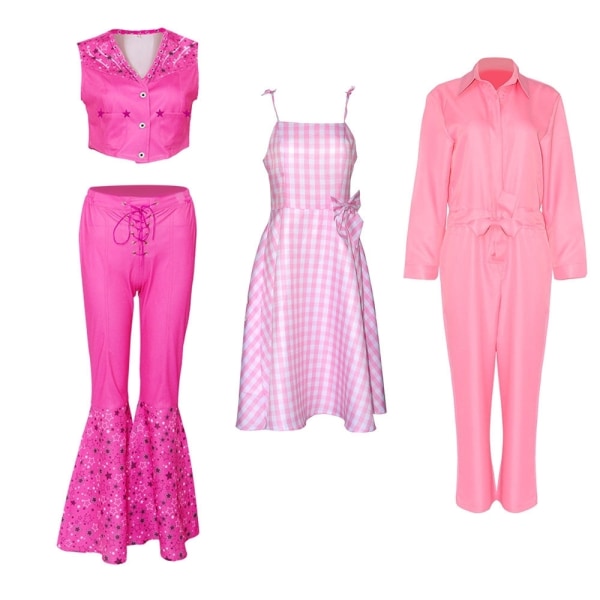 Barbie - Kostyme - Kjole - Cosplay Halloween - Pink L f0f1 | Pink | l |  Fyndiq