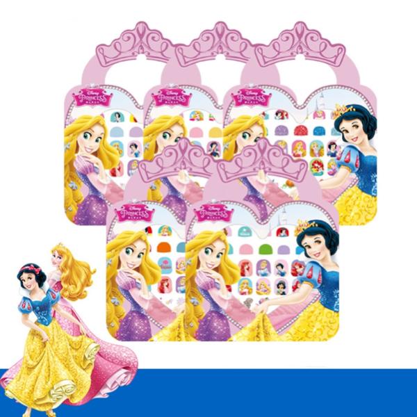 Negleklistremerker - Disney-prinsesser lager sminke - Snøhvit Multicolor