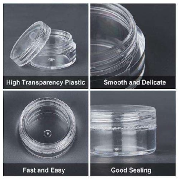 10 opbevaringsglas - 3ml Transparent
