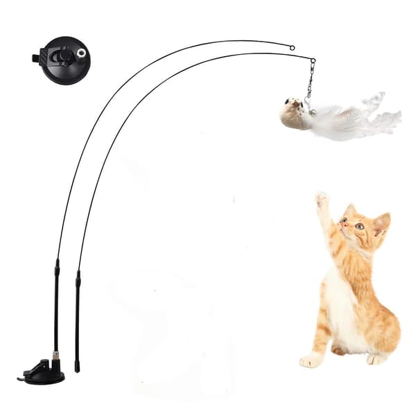 Stimulerande kattleksak med realistisk rörelse och sugkopp multifärg