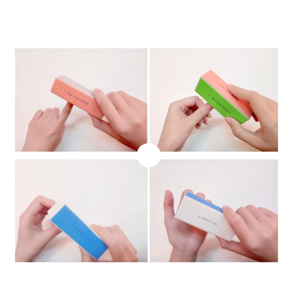4in1 Bufferfil, neglefil, for puss og filing Multicolor