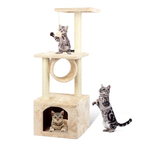 Kattetre / Klotre / Klostolpe for katter - 90 cm Beige
