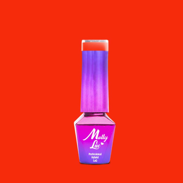 Mollylac - Gellack - Bubble Tea - Nr134 - 5g UV-gel/LED Röd