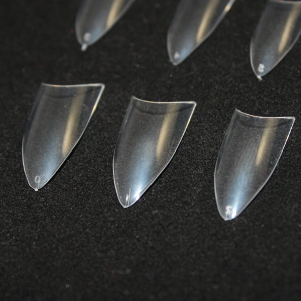 500st nageltippar stiletto tippar lösnaglar nageltips Transparent