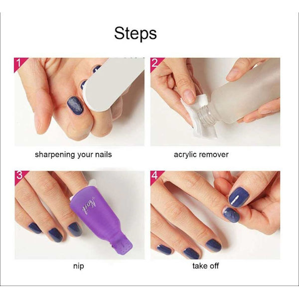 Soak off cap clip - Nagellacksborttagning