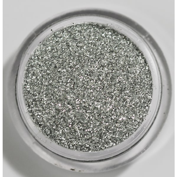 Negleglitter - Finkornet - Sølvmetallic - 8ml - Glitter Silver