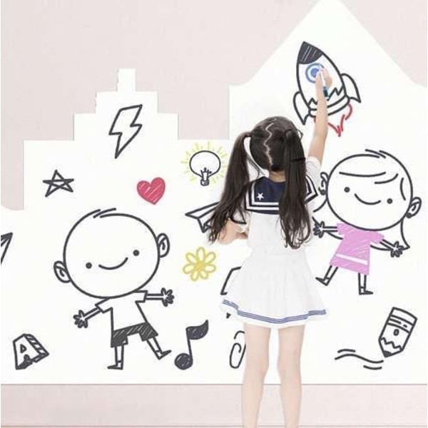 12-Pack - Whiteboard blyanter med viskelæder - Blyanter Multicolor