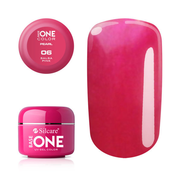 Base one - Pearl - Salsa pink 5g UV-gel Pink