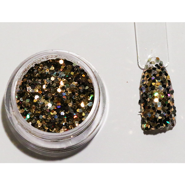 Kynsien glitter - Mix - Leopard - 8ml - Glitter