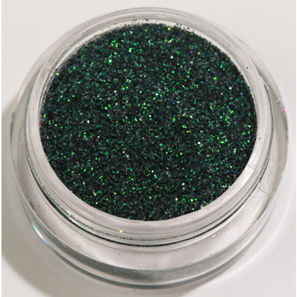 Negleglitter - Finkornet - Mørkegrøn - 8ml - Glitter Dark green