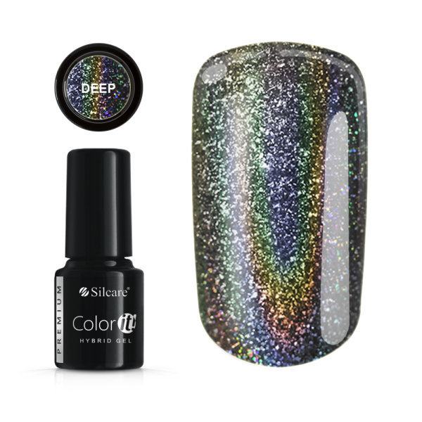 Gellack - Color IT - Premium - Deep holo UV-gel/LED Silver