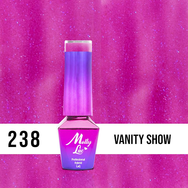 Mollylac - Gellack - Glowing time- Nr238 5g UV-gel/LED Rosa