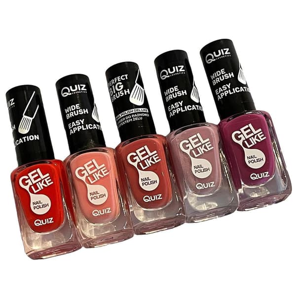 5 stk neglelak, neglelak - Pastel Multicolor