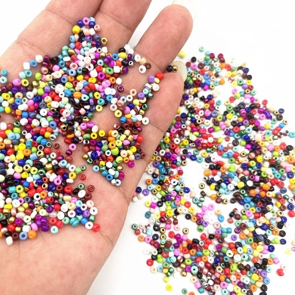 Seed beads - 2mm - 1000st - Färgglada MultiColor 1000st