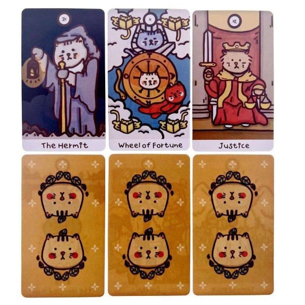Tarot Deck for begyndere - Retro Family Party Board Game Multicolor