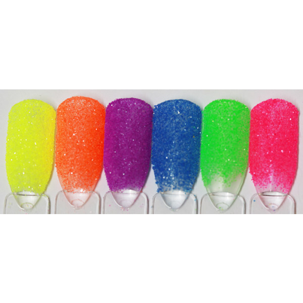 Negleglitter - Finkornet - Gelégul - 8ml - Glitter Yellow