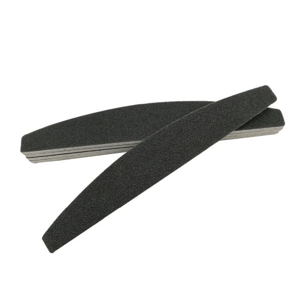 3-pack Half moon svart - 100/180 - Nagelfil Svart