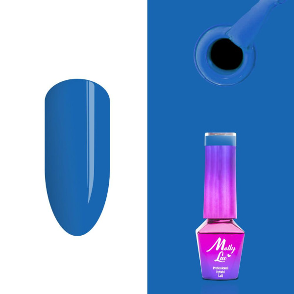 Mollylac - Gellack - Women in Paradise - Nr76 - 5g UV-gel/LED Blå