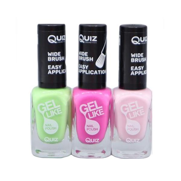 3st nagellack, nail polish - Grön, Rosa, Ljusrosa multifärg