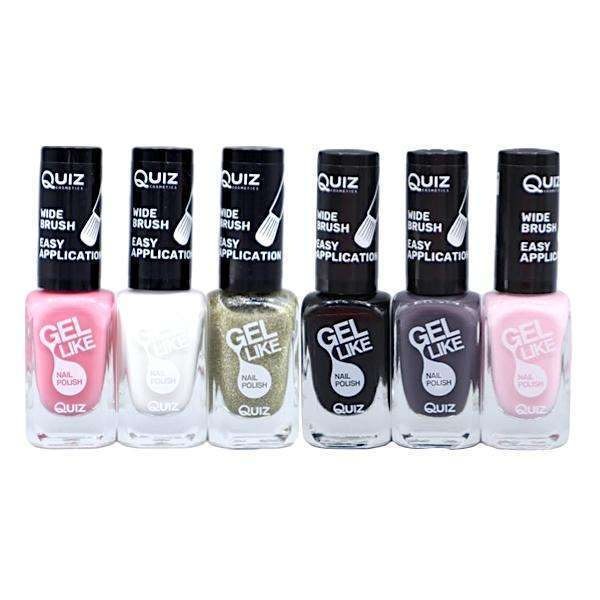 6st nagellack, nail polish - Set  - multifärg