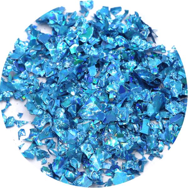Nagelglitter - Flakes / Mylar - Blå - 8ml - Glitter Blå
