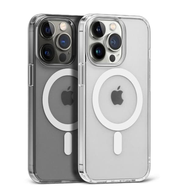 Magsafe iPhone 15 Silikonskal Transparent