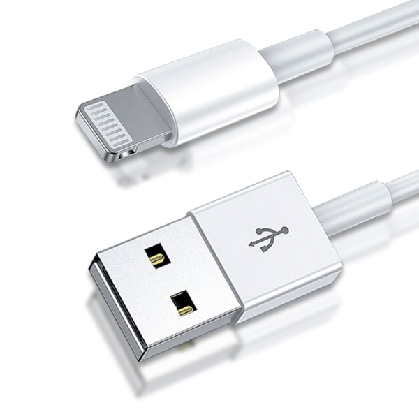 5-pack 1m kompatibel med Lightning kabel laddning &amp; överföri Vit
