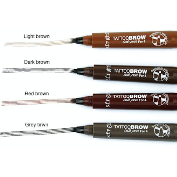 Ögonbrynspenna - eyebrow tattoo - micro pen tint Red brown