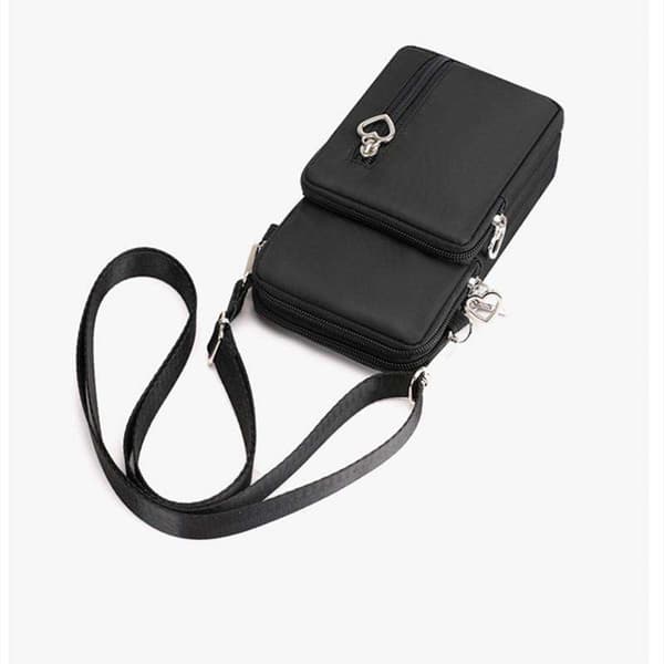 Skuldertaske til mobil - Pung, Pung, Clutch - Sort Black