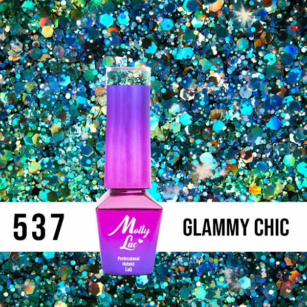 Mollylac - Gellack - Crushed Diamonds - Nr537 - 5g UV-gel/LED