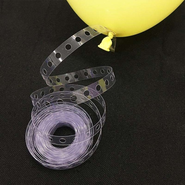 Ballongkrans, ballongkransbånd, snor for ballonger - 5m Transparent