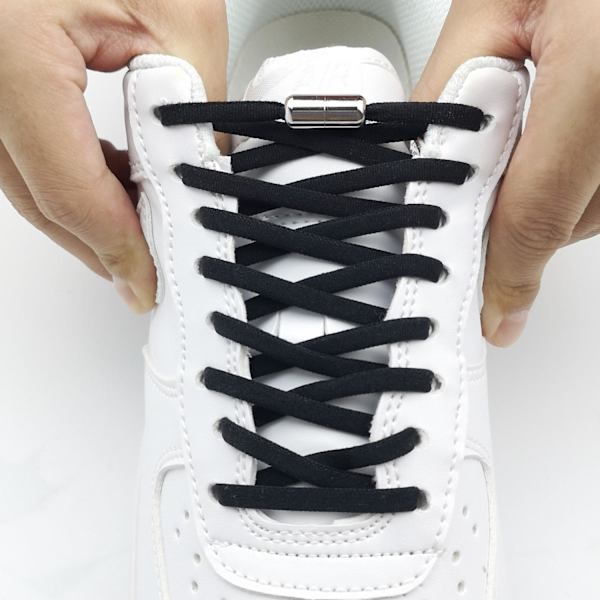 Elastiske Skolisser Uden Snørebånd - One size - Black