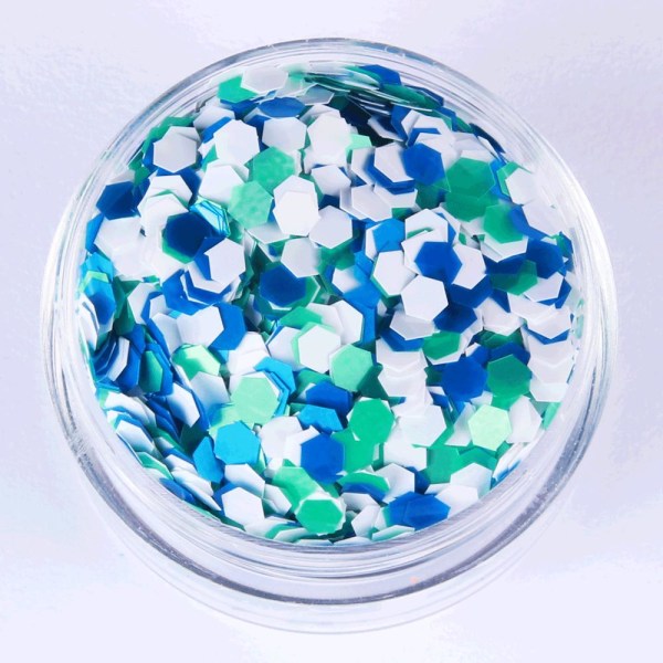Kynsien glitter - Mix - Ice Ocean - 8ml - Glitter Multicolor