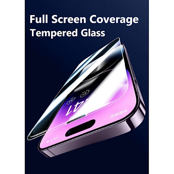 2 stk Hærdet glas iPhone 16/16 Pro/16 Pro Max - Skærmbeskyttelse Transparent iPhone 16 Pro Max